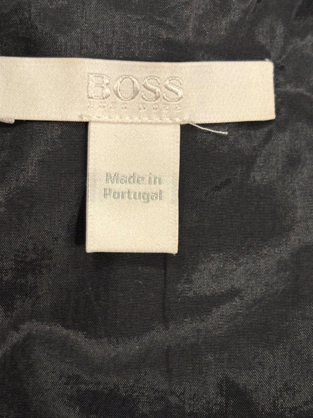BOSS Hugo Boss Black Pinstripe Wool Sheath Dress Women’s US 6 Sleeveless - Picture 6 of 13